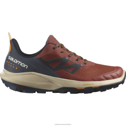 Salomon Schuhe | Salomon Herren-Wanderschuhe – Outpulse Gore-Tex LF48245 gebranntes Henna/Tusche/Kurkuma
