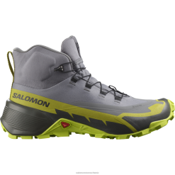 Salomon Schuhe | Salomon Herren-Wanderstiefel – Cross Hike 2 Mid Gore-Tex LF48235 ruhiger Farbton/saurer Kalk/goldener Kalk
