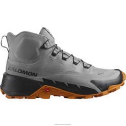 Salomon Schuhe | Salomon Herren-Wanderstiefel – Cross Hike 2 Mid Gore-Tex LF48237 Möwe/Marmelade/Schwarz