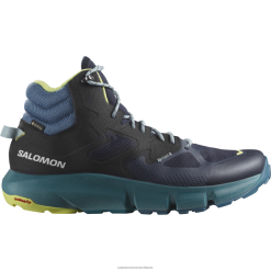 Salomon Schuhe | Salomon Herren-Wanderstiefel – Predict Hike Mid Gore-Tex LF48256 Dunkler Saphir/Ascheblau/Sonnenkalk