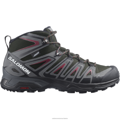 Salomon Schuhe | Salomon Herren-Wanderstiefel – X Ultra Pioneer Mid Clima Waterproof LF48239 Torf/ruhiger Schatten/Fahrradrot