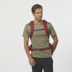 Salomon Switzerland | Salomon Alltagstasche für Herren – Trailblazer 30 LF482366 Aura-Orange/Bike-Rot