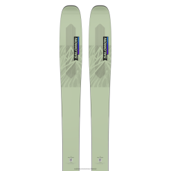 Salomon Switzerland | Salomon Damen-All-Mountain-Ski – QST Lumen 98 LF4821286 weißes Moos/Dämmerungsviolett/Schwarz