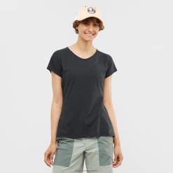 Salomon Switzerland | Salomon Damen-Kurzarm-T-Shirt – essentielle Form LF482893 Ebenholz