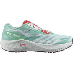 Salomon Switzerland | Salomon Damen-Laufschuhe – Aero Volt LF482752 Yucca/Weiß/Mohnrot