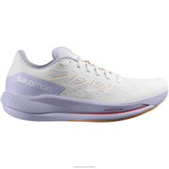 Salomon Switzerland | Salomon Damen-Laufschuhe - spectur LF482747 weiß/lila meliert/flammendes Orange