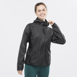 Salomon Switzerland | Salomon Damen-Shelljacke – Bonatti wasserdicht LF482840 Tiefschwarz/Kapsel