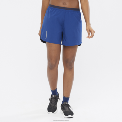 Salomon Switzerland | Salomon Damen-Shorts – Cross 5 LF4821182 Marineblaue Pfingstrose/Nachthimmel