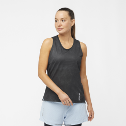 Salomon Switzerland | Salomon Damen-Tanktop – Sense Aero LF482905 Periskop/tiefschwarz