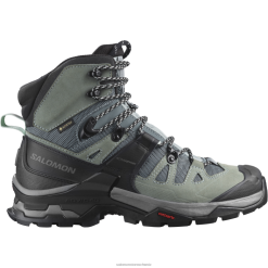 Salomon Switzerland | Salomon Damen-Wanderstiefel aus Leder – Quest 4 Gore-Tex LF4821129 Schiefer/Trooper/Opalblau