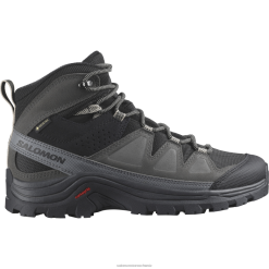 Salomon Switzerland | Salomon Damen-Wanderstiefel aus Leder – Quest Rove Gore-Tex LF4821142 Schwarz/Magnet/Leiser Schirm