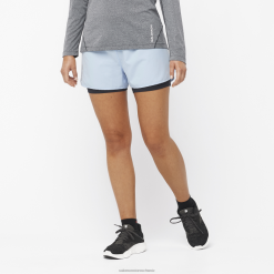 Salomon Switzerland | Salomon Damenshorts - Cross 2in1 LF482953 Chambrayblau