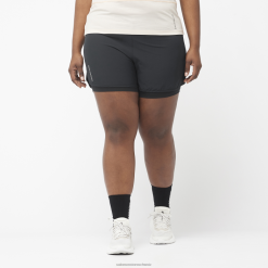 Salomon Switzerland | Salomon Damenshorts - Cross 2in1 LF482955 tiefschwarz