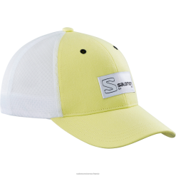 Salomon Switzerland | Salomon Geschwungene Herrenmütze – Trucker LF482437 sonniges Limettengrün/Weiß