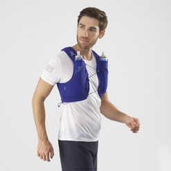 Salomon Switzerland | Salomon Herren-Laufweste mit Trinkflaschen inklusive – Adv Skin 5 LF482355 Clematis blau/ebenholz