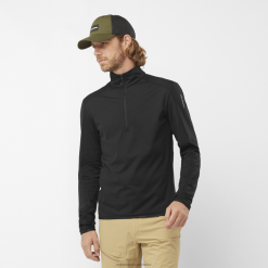 Salomon Switzerland | Salomon Herren-Midlayer mit halbem Reißverschluss – unverzichtbar, leicht und warm LF482549 tiefschwarz