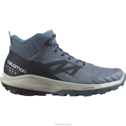 Salomon Switzerland | Salomon Herren-Wanderstiefel – Outpulse Mid Gore-Tex LF48232 Chinablau/Kohlenstoff/Mondgestein