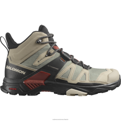 Salomon Switzerland | Salomon Herren-Wanderstiefel – X Ultra 4 Mid Gore-Tex LF48211 Vintage Khaki/Schwarz/gebranntes Henna