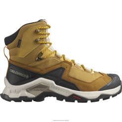 Salomon Switzerland | Salomon Herren-Wanderstiefel aus Leder – Quest Element Gore-Tex LF48250 Kreuzkümmel/gebleichter Sand/Safran
