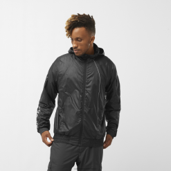 Salomon Switzerland | Salomon Herren-Windjacke mit Kapuze – Equipe LF4821086 tiefschwarz