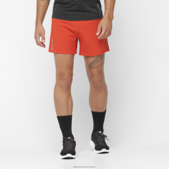 Salomon Switzerland | Salomon Herrenshorts - Cross 5 LF482275 feuriges Rot
