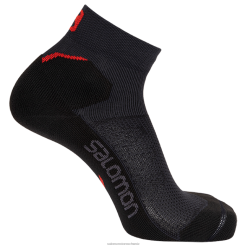 Salomon Switzerland | Salomon Herrensocken – Speedcross-Knöchel LF482463 Ebenholz/Rennrot