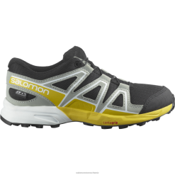 Salomon Switzerland | Salomon Junior - Kinderschuhe - Speedcross Clima Waterproof LF4821343 Schwarz/Schmiedeeisen/Zitrone
