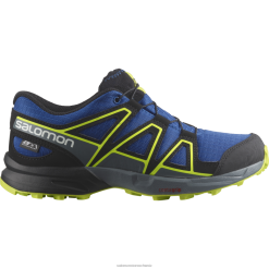 Salomon Switzerland | Salomon Junior - Kinderschuhe - Speedcross Clima Waterproof LF4821344 nautisches Blau/Schwarz/Acid Lime