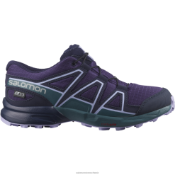 Salomon Switzerland | Salomon Junior - Kinderschuhe - Speedcross Clima Waterproof LF4821345 Traube/Stockentenblau/Lavendel