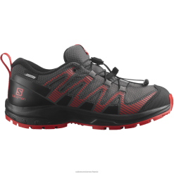 Salomon Switzerland | Salomon Junior – Kinderschuhe – XA Pro V8 Clima Waterproof LF4821361 Magnet/Schwarz/Mohnrot
