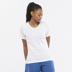 Salomon Switzerland | Salomon Kurzarm-T-Shirt für Damen – Sense Aero LF482927 Weiß