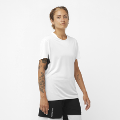 Salomon Switzerland | Salomon Kurzarm-T-Shirt für Damen – Shortney LF482911 weiß/tiefschwarz