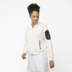 Salomon Switzerland | Salomon Midlayer-Jacke mit durchgehendem Reißverschluss für Damen – Equipe LF482859 weiß/tiefschwarz