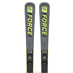 Salomon Switzerland | Salomon Pistenski-Paket für Damen – S/Force SX (und M10) LF4821019 Castle Rock/Pastell Neon Limette 1/Schwarz