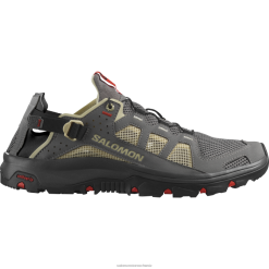 Salomon Switzerland | Salomon Wasserschuhe für Herren – Techamphibian 5 LF4823 Zinn/Motte/Feuerrot