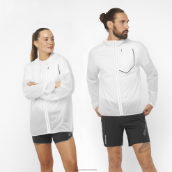 Salomon Switzerland | Salomon Windjacke für Damen – Bonatti Aero Wind LF482849 weiß/tiefschwarz