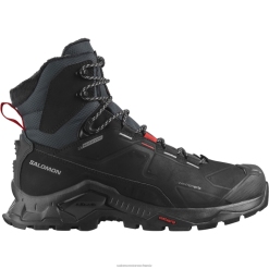 Salomon Switzerland | Salomon Winterstiefel für Damen – Quest Winter Thinsulate Clima Waterproof LF482785 Schwarz/Goji-Beere/Monument