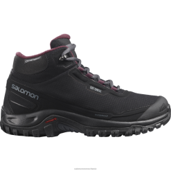 Salomon Switzerland | Salomon Winterstiefel für Damen - Shelter Clima Waterproof LF482782 Schwarz/Ebenholz/Weinprobe